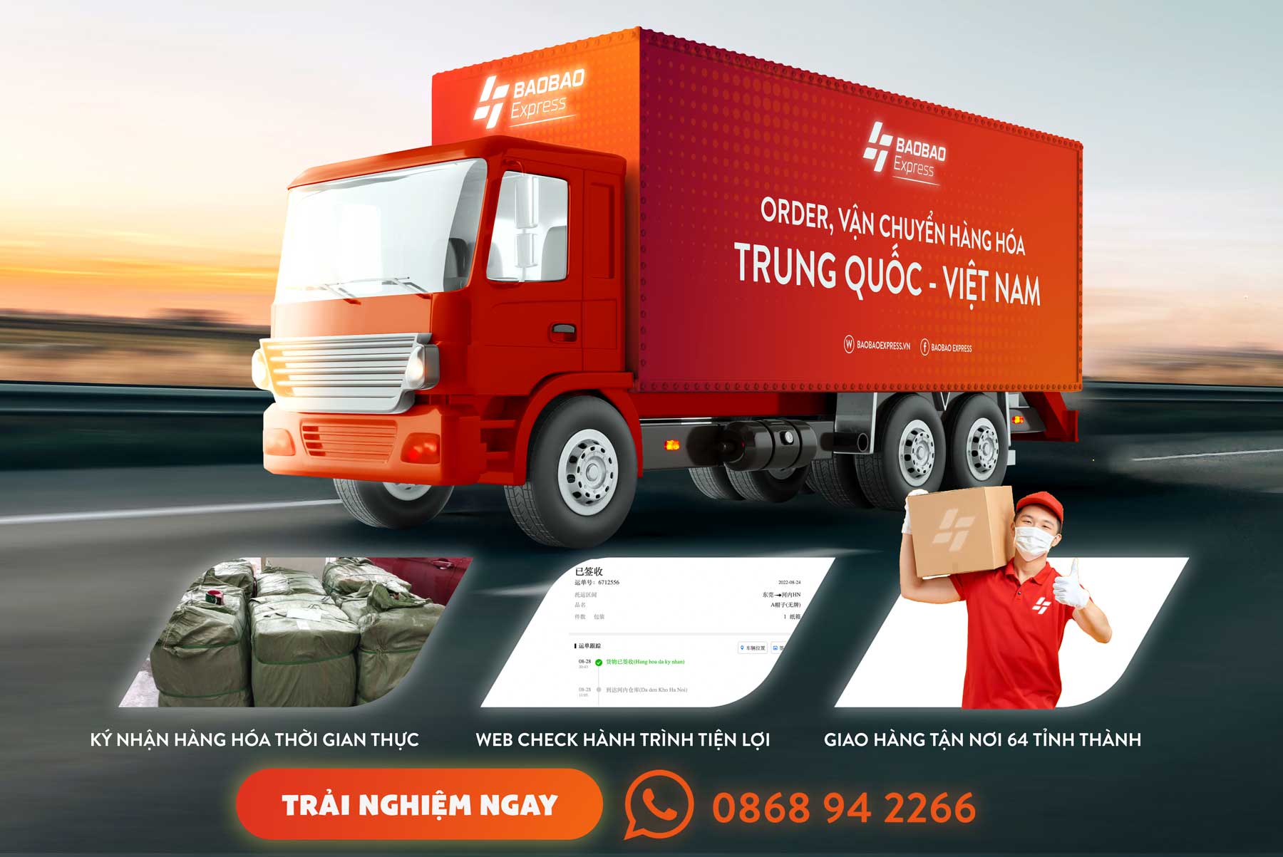 Baobao Express - Chuyên order, vận chuyển Trung Việt uy tín, nhanh chóng, cam kết